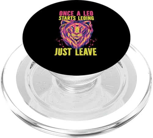 Löwe-Sternzeichen: Sobald ein Leo beginnt, lassen Sie einfach los PopSockets PopGrip für MagSafe Löwe-Sternzeichen: Sobald ein Leo beginnt, lassen Sie einfach los PopSockets PopGrip für MagSafe von Leo Zodiac Sign Designs For Women