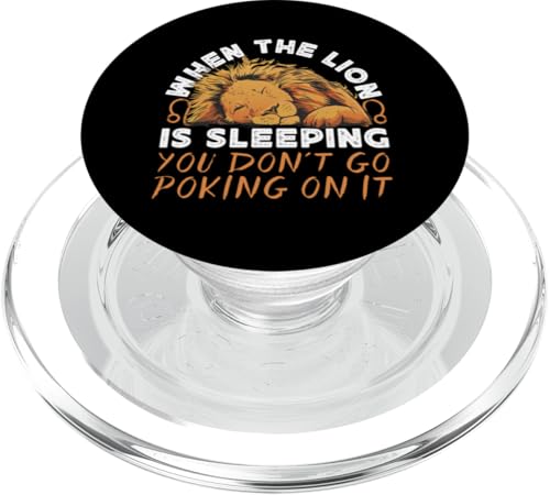 Löwe-Sternzeichen: Wenn der Löwe schläft, gehen Sie nicht darauf PopSockets PopGrip für MagSafe von Leo Zodiac Sign Designs For Women