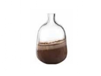 LEONARDO 041670, Flaschenförmige Vase, Glas, Braun, Transparent, Glänzend, Tisch, Indoor von Leonardo