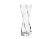 LEONARDO Swirl, Vase in quadratischer Form, Glas, Transparent, Transparent, 200 mm, 50 mm von Leonardo
