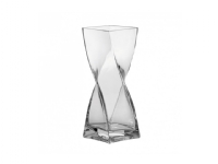 LEONARDO Swirl, Vase in quadratischer Form, Glas, Transparent, Transparent, CE, 300 mm von Leonardo