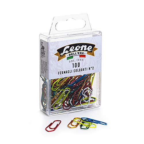 100 Stück farbenfrohe Leone Dell'Era Nr. 2 - mm. 26 Hängebox Leonecolor - Made in Italy von Leone Dell'Era