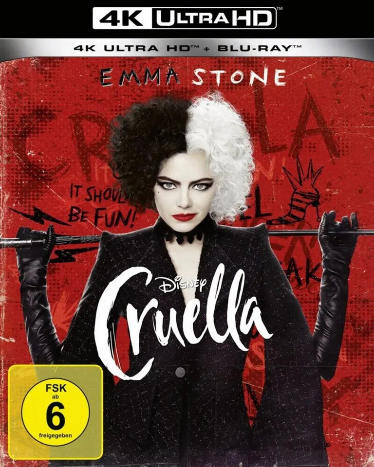 Leonine Blu-ray Cruella, 2 Blu-ray (4K UHD) von Leonine