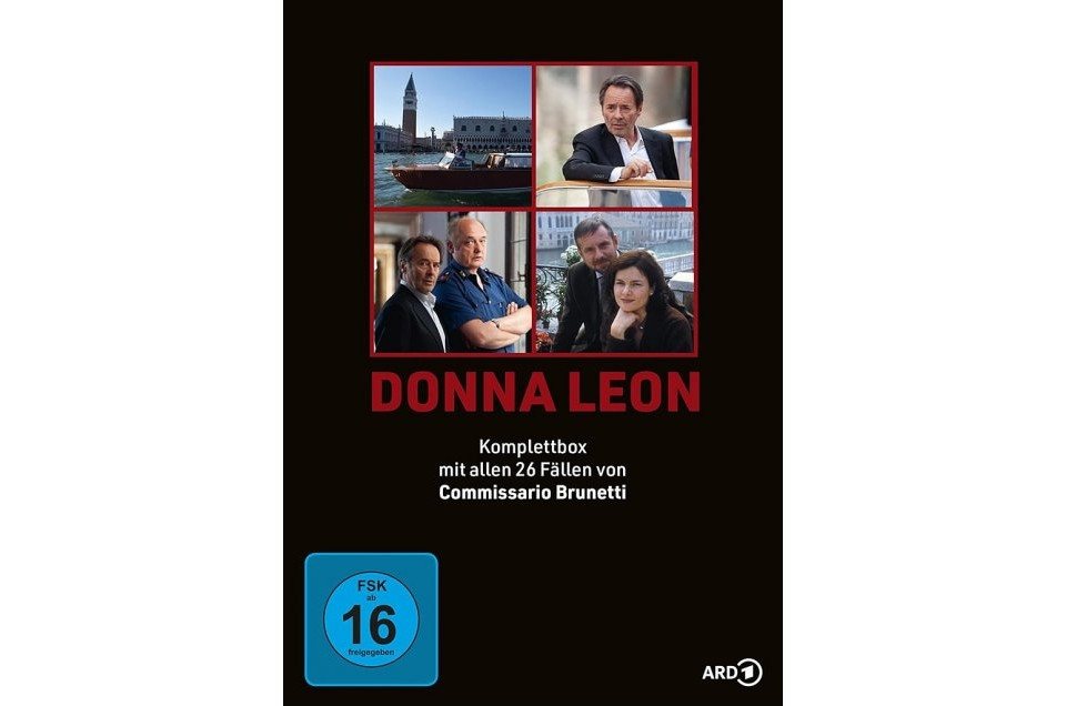 Leonine DVD Donna Leon: Commissario Brunetti Komplettbox (26 Filme auf 13 DVDs) von Leonine