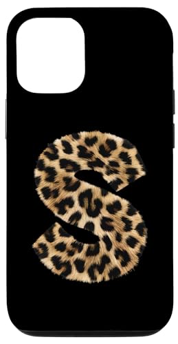 Hülle für iPhone 15 Buchstabe S Gepard Leopard Initiale Druck Name Zebra Matching von Leopard Alphabet Cheetah Letter Tees