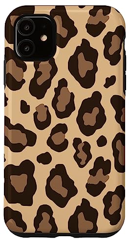 Hülle für iPhone 11 Leo Print Design Beige Braun Raubtier Hülle für iPhone 11 Leo Print Design Beige Braun Raubtier von Leopard Animal Pattern Artwork