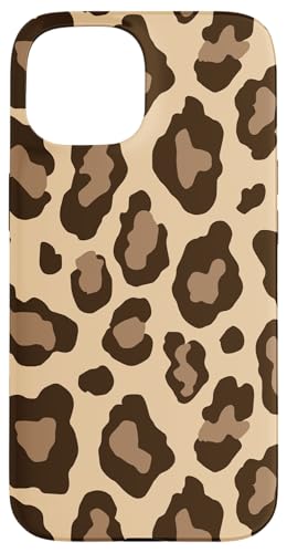 Hülle für iPhone 15 Leo Print Design Beige Braun Raubtier von Leopard Animal Pattern Artwork