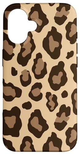 Hülle für iPhone 16 Leo Print Design Beige Braun Raubtier Hülle für iPhone 16 Leo Print Design Beige Braun Raubtier von Leopard Animal Pattern Artwork