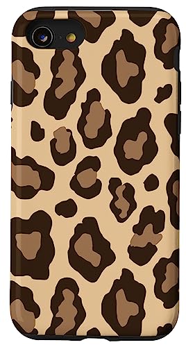 Hülle für iPhone SE (2020) / 7 / 8 Leo Print Design Beige Braun Raubtier von Leopard Animal Pattern Artwork