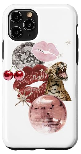 Leopard Pink Discokugel & Kiss Cherry Star Y2K Collage Hülle für iPhone 11 Pro Leopard Pink Discokugel & Kiss Cherry Star Y2K Collage Hülle für iPhone 11 Pro von Leopard Pink Disco Ball & Kiss Cherry Star Y2K