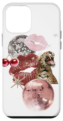 Leopard Pink Discokugel & Kiss Cherry Star Y2K Collage Hülle für iPhone 12 mini Leopard Pink Discokugel & Kiss Cherry Star Y2K Collage Hülle für iPhone 12 mini von Leopard Pink Disco Ball & Kiss Cherry Star Y2K