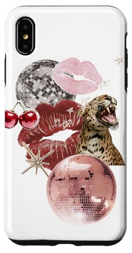 Leopard Pink Discokugel & Kiss Cherry Star Y2K Collage Hülle für iPhone XS Max Leopard Pink Discokugel & Kiss Cherry Star Y2K Collage Hülle für iPhone XS Max von Leopard Pink Disco Ball & Kiss Cherry Star Y2K