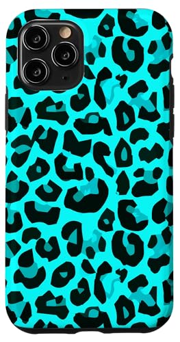 Hülle für iPhone 11 Pro Türkis Muster Leopard Design Leo von Leopard Skin Pattern Turquoise Artwork