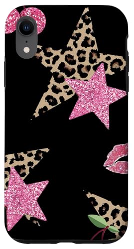 Leopard & Pink Star Mosaik Kirsche Discokugel Y2K Sterne Hülle für iPhone XR Leopard & Pink Star Mosaik Kirsche Discokugel Y2K Sterne Hülle für iPhone XR von Leopard & Pink Star Mosaic Cherry Disco Y2K