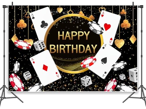Leowefowa Casino-Fotohintergründe, 3 x 2,4 m, Vinyl, Las Vegas Night Party-Dekorationen, Poker-Würfel, Hintergrund für Fotografie, Geburtstag, Banner, Foto-Requisiten Leowefowa Casino-Fotohintergründe, 3 x 2,4 m, Vinyl, Las Vegas Night Party-Dekorationen, Poker-Würfel, Hintergrund für Fotografie, Geburtstag, Banner, Foto-Requisiten von Leowefowa