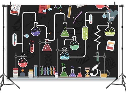 Leowefowa Chemische Experimente, Wissenschaft, Party-Dekorationen, 3 x 2,4 m, Vinyl-Hintergründe für Fotoshootings, verrückte Laborausrüstung, Forschungsfoto-Hintergrund, Geschenk für Kinder Leowefowa Chemische Experimente, Wissenschaft, Party-Dekorationen, 3 x 2,4 m, Vinyl-Hintergründe für Fotoshootings, verrückte Laborausrüstung, Forschungsfoto-Hintergrund, Geschenk für Kinder von Leowefowa