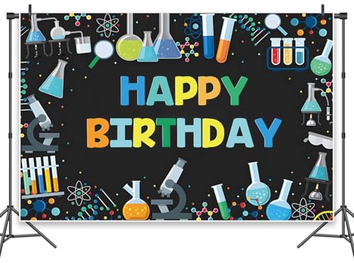 Leowefowa Chemische Wissenschaft Themed Happy Birthday Party Dekorationen 3 x 2,4 m Vinyl Banner Spaß Physikalische und chemische Experimente Bild Hintergrund für Fotoshootings Foto Hintergrund Drop Leowefowa Chemische Wissenschaft Themed Happy Birthday Party Dekorationen 3 x 2,4 m Vinyl Banner Spaß Physikalische und chemische Experimente Bild Hintergrund für Fotoshootings Foto Hintergrund Drop von Leowefowa