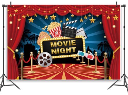 Leowefowa Fotohintergrund für Filmabende, 3 x 2,4 m, Vinyl, roter Teppich, Filmthema, Fotoshooting, Hintergrund für Kino, Mottoparty, Party, Banner, Dekoration, Porträt, Foto-Requisiten Leowefowa Fotohintergrund für Filmabende, 3 x 2,4 m, Vinyl, roter Teppich, Filmthema, Fotoshooting, Hintergrund für Kino, Mottoparty, Party, Banner, Dekoration, Porträt, Foto-Requisiten von Leowefowa