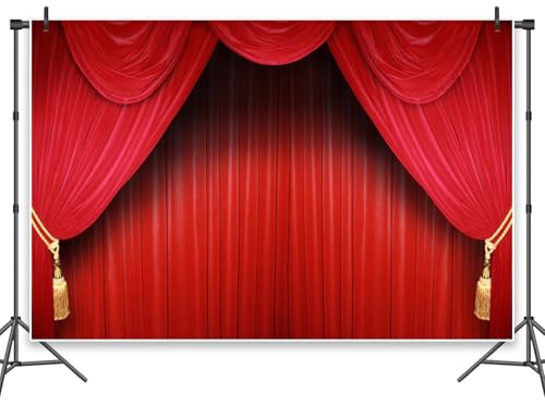 Leowefowa Fotohintergrund für Fotoshootings, 3 x 2,4 m, Vinyl, Retro, Theater, Konzert, Bühnenhintergrund für Urlaub, Abschlussfeier, Hochzeit, Geburtstag, Party, Banner, Dekoration, Foto-Requisiten Leowefowa Fotohintergrund für Fotoshootings, 3 x 2,4 m, Vinyl, Retro, Theater, Konzert, Bühnenhintergrund für Urlaub, Abschlussfeier, Hochzeit, Geburtstag, Party, Banner, Dekoration, Foto-Requisiten von Leowefowa