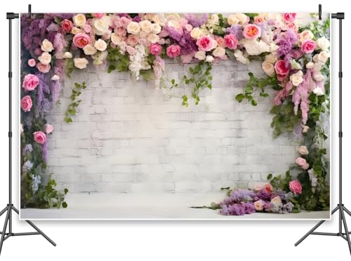 Leowefowa Fotohintergrund für Fotoshootings, rustikale weiße Ziegelmauer, 3 x 2,4 m, Vinyl, Blumen, Fotohintergrund, für Hochzeit, Braut, Geburtstag, Party, Dekorationen, Studio-Requisiten Leowefowa Fotohintergrund für Fotoshootings, rustikale weiße Ziegelmauer, 3 x 2,4 m, Vinyl, Blumen, Fotohintergrund, für Hochzeit, Braut, Geburtstag, Party, Dekorationen, Studio-Requisiten von Leowefowa