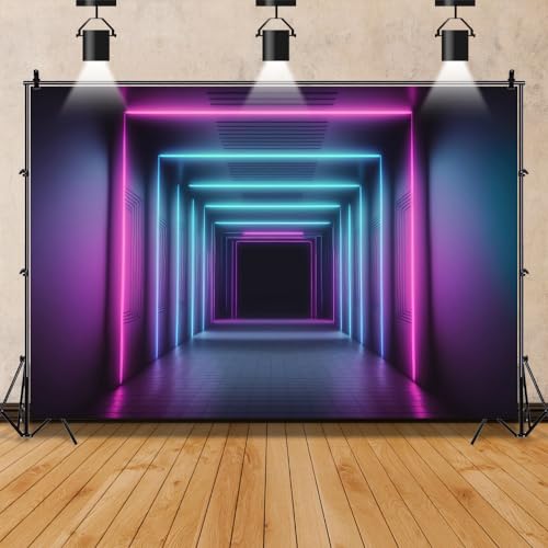 Leowefowa Fotohintergrund aus Vinyl, leuchtet 3 x 2,4 m, Blau, Neon-Fotohintergrund, Let's Glow Crazy Thema, Geburtstagsparty, Dekoration, Hintergrund, Hip-Pop-Musikstudio, Hintergrund Requisiten Leowefowa Fotohintergrund aus Vinyl, leuchtet 3 x 2,4 m, Blau, Neon-Fotohintergrund, Let's Glow Crazy Thema, Geburtstagsparty, Dekoration, Hintergrund, Hip-Pop-Musikstudio, Hintergrund Requisiten von Leowefowa