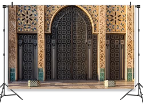 Leowefowa Fotoshooting-Hintergrund mit marokkanischer Palasttür, 3 x 2,4 m, Vinyl, Nahöstliche Architektur, Party-Dekorationen, Banner für Geburtstag, Urlaub, Fotografie, Portrait, Foto-Requisiten Leowefowa Fotoshooting-Hintergrund mit marokkanischer Palasttür, 3 x 2,4 m, Vinyl, Nahöstliche Architektur, Party-Dekorationen, Banner für Geburtstag, Urlaub, Fotografie, Portrait, Foto-Requisiten von Leowefowa