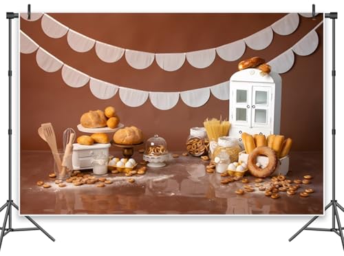 Leowefowa Küchen-Donut-Brothintergründe für Fotoshootings, 3 x 2,4 m, Vinyl, Dessert, Schokolade, Bäckerei, Fotografie, Hintergrund für Neugeborene, Babyparty, Geburtstagsparty, Kuchen, Smash Leowefowa Küchen-Donut-Brothintergründe für Fotoshootings, 3 x 2,4 m, Vinyl, Dessert, Schokolade, Bäckerei, Fotografie, Hintergrund für Neugeborene, Babyparty, Geburtstagsparty, Kuchen, Smash von Leowefowa