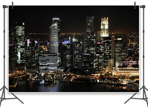 Leowefowa Luftansicht berühmte Großstadt-Hintergrund für Fotoshootings, 3 x 2,4 m, Vinyl, moderne Stadt, Nachtsicht, Wolkenkratzer, urbanes Bild, Hintergrund für Urlaub, Geburtstag, Party, Banner Leowefowa Luftansicht berühmte Großstadt-Hintergrund für Fotoshootings, 3 x 2,4 m, Vinyl, moderne Stadt, Nachtsicht, Wolkenkratzer, urbanes Bild, Hintergrund für Urlaub, Geburtstag, Party, Banner von Leowefowa