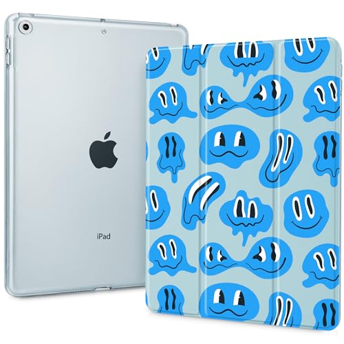 Lepeoac Schutzhülle für iPad 9. Generation mit Stifthalter, iPad 8. / 7. Generation, 25,9 cm (10,2 Zoll), integrierter Stifthalter, dreifach faltbarer Ständer, automatische Wake-/Sleep-Funktion von Lepeoac