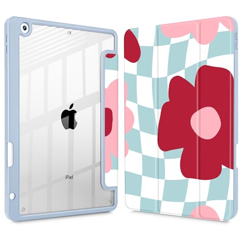 Lepeoac Schutzhülle für iPad 9. Generation mit Stifthalter, iPad 8. / 7. Generation 25,9 cm (10,2 Zoll), integrierter Stifthalter, dreifach faltbarer Ständer, automatische Wake/Sleep-Funktion von Lepeoac