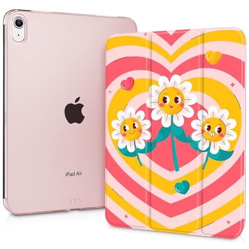 Lepeoac Schutzhülle für iPad Air 11 (M3 2025/M2 2024) 7. 6., iPad Air 4 & 5 11 Zoll 5. 4. (2022/2020), schlanke Stand-Abdeckung mit harter, durchscheinender Rückseite, automatische Wake/Sleep-Funktion von Lepeoac