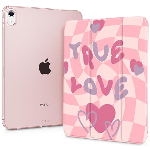 Lepeoac Schutzhülle für iPad Air 11 (M3 2025/M2 2024) 7. 6., iPad Air 4 & 5 11 Zoll 5. 4. (2022/2020), schlanke Standhülle mit harter, durchscheinender Rückseite, automatische Wake/Sleep-Funktion von Lepeoac