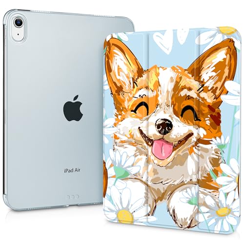 Lepeoac Schutzhülle für iPad Air 11 (M3 2025/M2 2024) 7. 6., iPad Air 4 & 5 11 Zoll 5. 4. (2022/2020), schlanke Standhülle mit harter, durchscheinender Rückseite, automatischer Wake/Sleep, niedlicher von Lepeoac