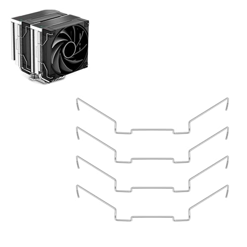 KüHlköRper-LüFterschnalle,4 StüCk Cpu KüHler LüFter Kabel Clip, KüHlgebläSe-Clip,StüCk Edelstahl Computer Cpu LüFter Clips, LüFterschnalle,9 Cm Und 9 Cm Lange DrahtverschlüSse,FüR ComputerzubehöR von Lepidi