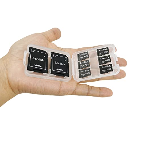 Lerdisk 6 Pack 128MB Micro SD-Karten - Kleine Kapazität, Nicht GB - Ideal für MP3-Player, Stickmaschinen, GPS-Geräte, Digitale Bilderrahmen - Nicht für Kamera oder Handy Geeignet von Lerdisk