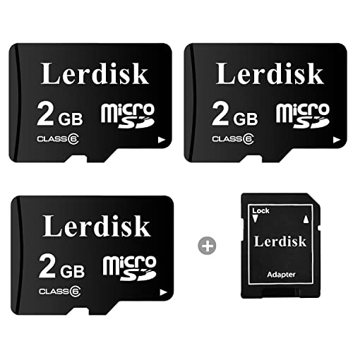Lerdisk Fabrik Großhandel 3er-Pack Micro SD Karte 2GB C6 Großhandel von 3C Group autorisiertes Lizenzprodukt (2 GB) von Lerdisk