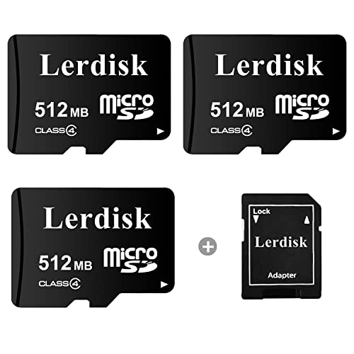 Lerdisk Fabrik Großhandel 3er Pack Micro SD Karte 512MB Kleine Kapazität 3 Jahre Garantie Speziell für die Speicherung Kleiner Dateien oder Firmennutzung (Nicht GB) von Lerdisk