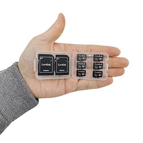 Lerdisk 6er-Pack Micro SD-Karte 16GB Class 10 U1 UHS-I | Für Dashcam, Überwachungskamera, Ältere Handys & MP3-Player | IP65 Wasserdicht(16GX6) von Lerdisk