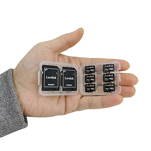 Lerdisk 6 Pack 256MB Micro SD-Karten - Kleine Kapazität, Nicht GB - Ideal für MP3-Player, Stickmaschinen, GPS-Geräte, Digitale Bilderrahmen - Nicht für Kamera oder Handy Geeignet von Lerdisk