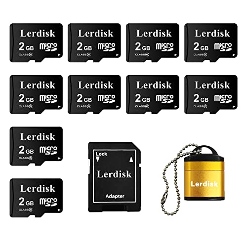 Lerdisk Factory Großhandel 10-Pack Micro SD-Karte 2GB C6 MicroSD Hergestellt von autorisiertem Lizenznehmer (2GB) von Lerdisk