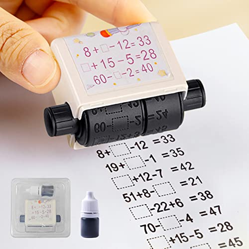 Mathe Stempel Roller Additions und Subtraktions Roller Digitaler Lehrstempel Zufällig Arithmetik Rolle Stempel 3 Spalten Mathe Stempel Kinder für Innerhalb von 100 Fragen zur Mathematikübung (D) von Lergas