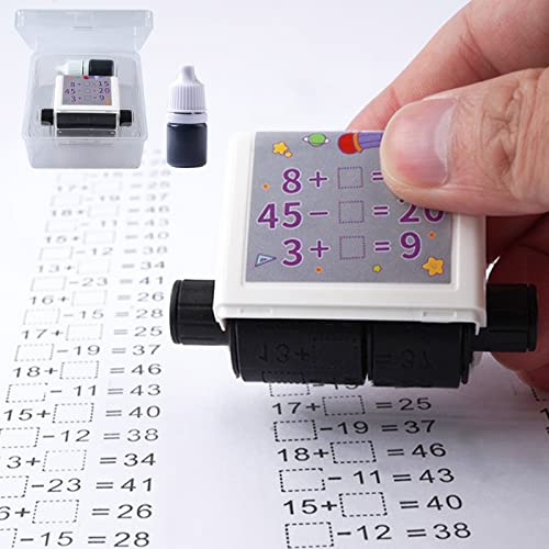 Mathe Stempel Roller Additions und Subtraktions Roller Digitaler Lehrstempel Zufällig Arithmetik Rolle Stempel Mathe Roller Stempel Kinder für Innerhalb von 100 Fragen zur Mathematikübung (C) von Lergas