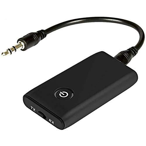 Bluetooth Adapter Audio 5.0, 2 in 1 Wireless Sender Empfänger, Transmitter mit 3,5mm Kabel für MP3 /MP4 Kopfhörer HiFi Lautsprecher Radio Auto TV PC Laptop Tablet von Lerkely