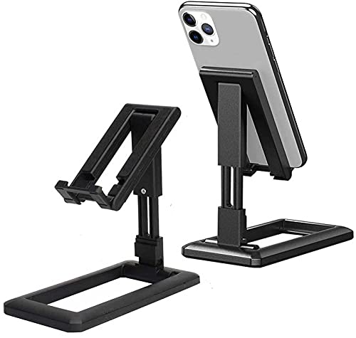 HDDH Telefonhalterung, Dock kompatibel für Handy, Tablet-Halterung, verstellbar, rutschfest, Zubehör, Büro, andere Smartphones (schwarz) von Lerkely