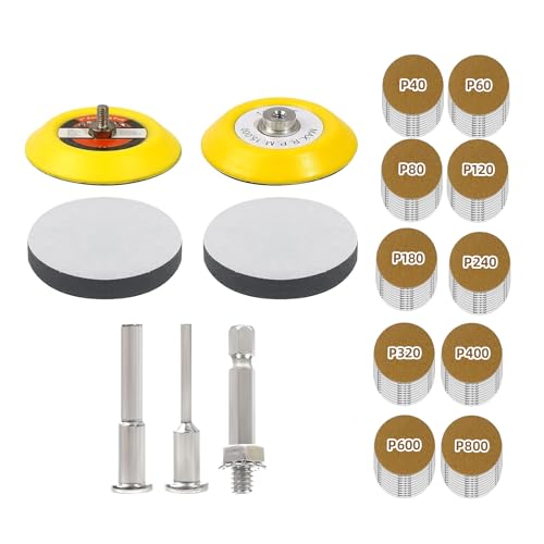 3-Zoll Goldschleifscheiben 107pcs Mit Backing Pad Haken Und Schleifen Schleifpapier 40-800 GRIT FÜR POLISHENDE Holzbearbeitung 3-Zoll Goldschleifscheiben 107pcs Mit Backing Pad Haken Und Schleifen Schleifpapier 40-800 GRIT FÜR POLISHENDE Holzbearbeitung von Lerpwige