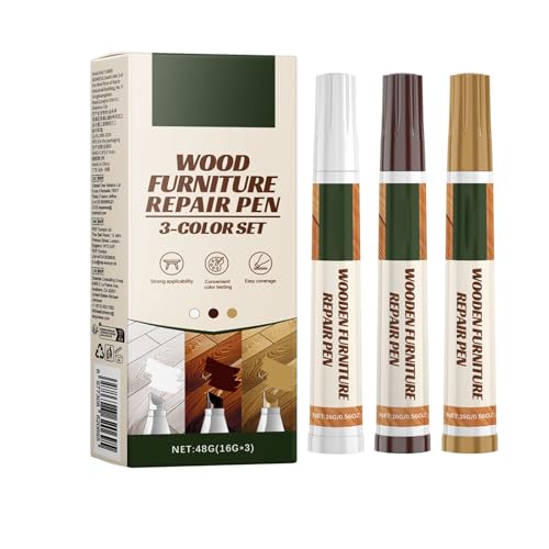 3pcs Möbel Reparaturmarker Möbelstift Für Fixkratzer Und Flecken Für Holzbodenmöbel Stift Zum Nachbessern von Lerpwige