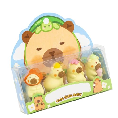 4pcs Cartoon Bencil Eraser Neuheit Animal Gummigummi Eraser Für Student Kid Boy Girl Geburtstag Present Strumpffüller von Lerpwige