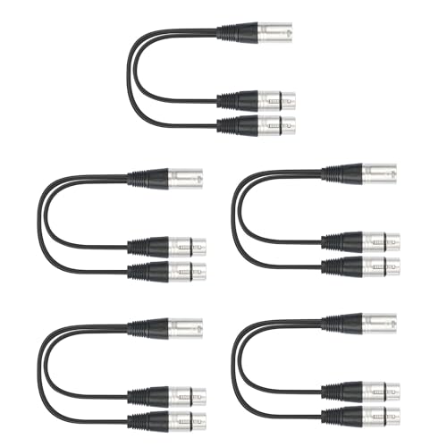 5pcs Haltbarkeit PVC Schalen Männlich Bis Zwei Weibliche Kabel Sachmikrofonsplitter Für Mixer Geräte 5pcs Haltbarkeit PVC Schalen Männlich Bis Zwei Weibliche Kabel Sachmikrofonsplitter Für Mixer Geräte von Lerpwige