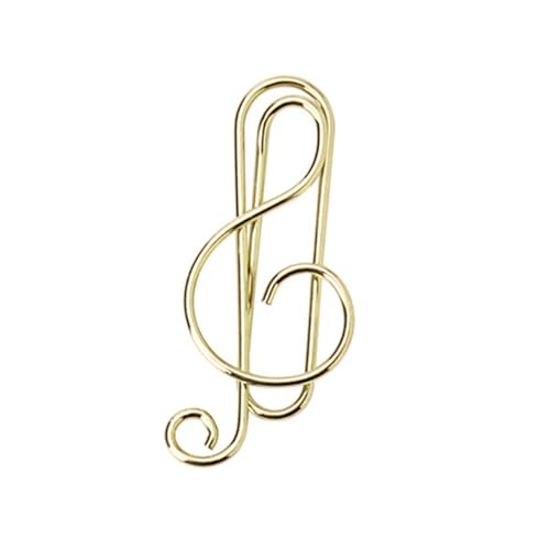 Dekorative Büroklammern, Musiknoten, Büroklammern, Musiknotenform, Büroklammern, Metall, 50 Stück Dekorative Büroklammern, Musiknoten, Büroklammern, Musiknotenform, Büroklammern, Metall, 50 Stück von Lerpwige