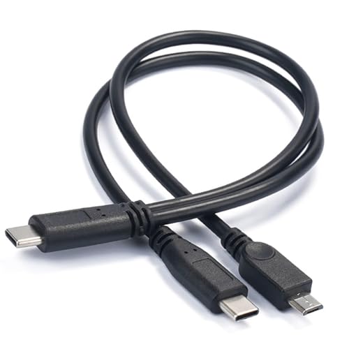 Lerpwige 30 Cm Typ C Bis 5Pin Splitter Ladekabel Für Smartphones Tablets Ohrhörer Und Kleine Geräte Optional von Lerpwige